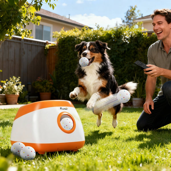 Automatic Dog Ball Launcher for Medium & Large Dogs – 26–80 FT