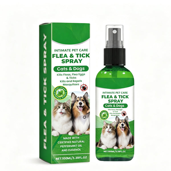 Natural Flea & Tick Spray for Dogs & Cats